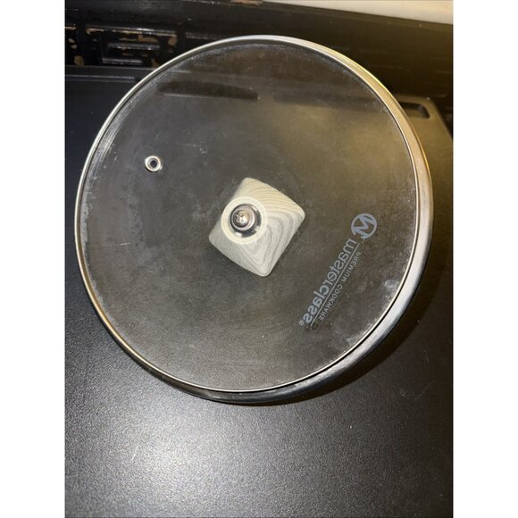 Masterclass Cooking Glass & Stainless Steel Pot Pan Lid Only 8in OD x 7- 1/2in - Picture 4 of 6